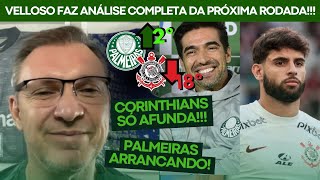 Velloso faz ANÁLISE COMPLETA e PROJETA próxima RODADA entre PALMEIRAS e VASCO [upl. by Liahkim866]