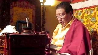 Chöjé Akong Rinpoche Green Tara evening Brussels 2012 [upl. by Aicatsanna]