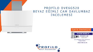 Profilo DVE6G520 Eğimli Beyaz Cam Davlumbaz İncelemesi [upl. by Noseyt]