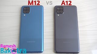 Samsung Galaxy M12 vs Galaxy A12 Speed test and Camera Comparison [upl. by Rickie746]