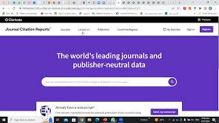 How to use Clarivate analytics to know the specialized journalampازاي اعرف المجله المتخصصه بسهولة [upl. by Ellerad]