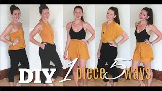 DIY Wrap  1 Piece 5 Ways [upl. by Haila]