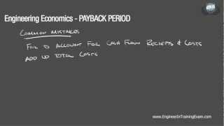 Payback Period  Fundamentals of Engineering Economics [upl. by Emelun367]