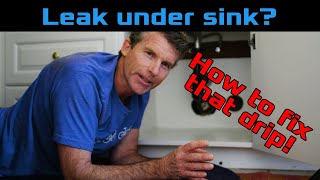 How to fix a leak under your sink [upl. by Amikehs205]