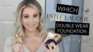 ESTEE LAUDER Double Wear ALL FORMULAS Review  Demo [upl. by Aseneg753]