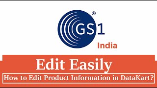 How to Edit Gs1 Barcode in Hindi  Barcode Video Tutorial  GTINs using DataKart [upl. by Wons236]