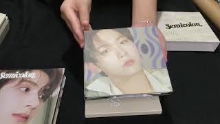 SEVENTEEN SEMICOLON ALBUM UNBOXING  GIVEAWAY [upl. by Assillim]