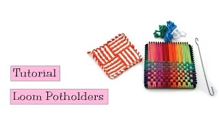 Tutorial  Loom Potholders [upl. by Balfore]