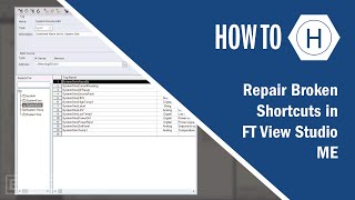 Repair Broken Shortcuts in FTView Studio Machine Edition [upl. by Razaele]