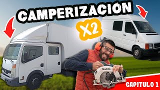 🛠️CAMPERIZAR un CAMION CAMPER 3500kg y una FURGONETA CAMPER a la vez 🚐🚚 CAP 1  El Mono Migrador [upl. by Anawal410]