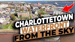 Charlottetown Downtown Waterfront aerial overview [upl. by Rocker821]