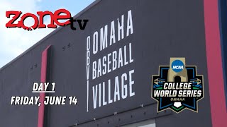 2024 College World Series  Day 1 LIVE from the OBV  61324 [upl. by Kemeny856]