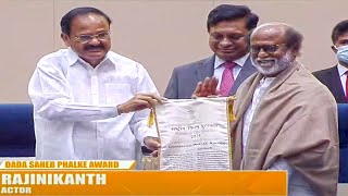 Rajinikanth honoured with Dadasaheb Phalke award 2021  67th National Film Awards [upl. by Chellman]