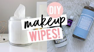 DIY MAKEUP WIPES  Easy NonToxic amp Cheap [upl. by Annoya]