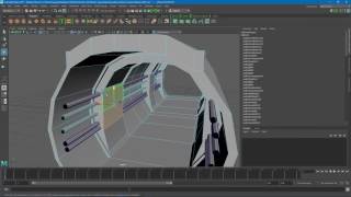 Interior Spaceship Speed Modelling Part1 MAYA [upl. by Loram805]