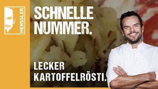 Schnelles KartoffelröstiRezept von Steffen Henssler [upl. by Grissom]