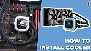 How To Install Corsair H100i PRO RGB Cooler  The BEST Way [upl. by Worth]