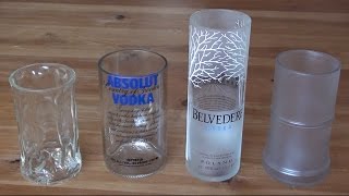 How to make a recycled drinking glass from a vodka bottle [upl. by Kareem]