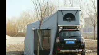 Hard shell roof top tent  Annex room [upl. by Olnton]