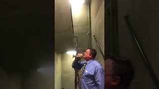 Bugle Call Evening ColorsRetreat in a concrete stairwell on a 1917 Wurlitzer M1894 Infantry Bugle [upl. by Marte]