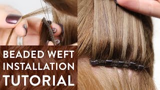 Micro Ring Beaded Weft Tutorial [upl. by Pawsner]