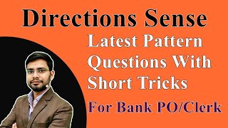 Direction Sense Reasoning Tricks With Latest Pattern Questions For Bank PO Clerk  IBPS  SBI  RRB [upl. by Clari163]