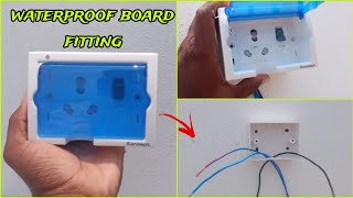 water proof electrical 4m surface box koncept  16 A socket 16a mcb how to Fitting [upl. by Ulita]