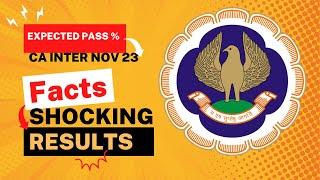 CA Intermediate November 2023 Pass Percentage  Shocking CA Result 😲 [upl. by Notsek]