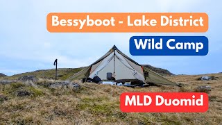 Bessyboot Wild Camp  Lake District  MLD Duomid [upl. by Guria]