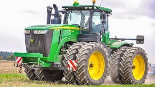 JOHN DEERE 9510R amp 8285R Traktoren im Einsatz  Bodenbearbeitung  Cultivating [upl. by Caryl]