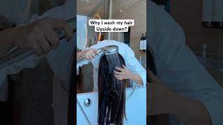 How i wash my hair ashortaday haircare hairwash haircareroutine [upl. by Einej]