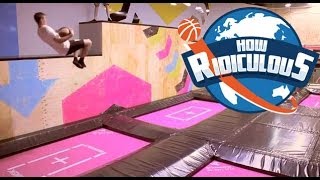 Trampoline Trick Shots  How Ridiculous [upl. by Akirehc286]