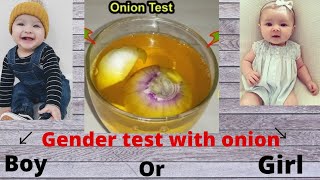 How to baby gender test at home with onion [upl. by Feigin]