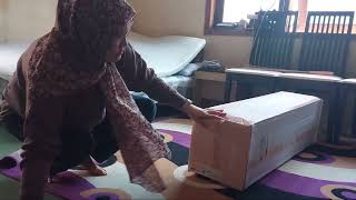 UNBOXING MATRASS TOPPER DOMI MAXI  matress topper in the box  MATRAS VACUM [upl. by Aizan]