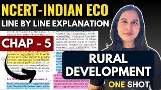 Rural Development  NCERT Line by Line Explanation  Class 12 Indian Eco NCERT Chap 5 [upl. by Eentrok]