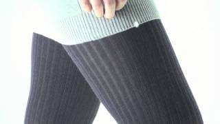 UK Tights  Oroblu Megan Wool and Cotton Ribbed Tights [upl. by Anined]