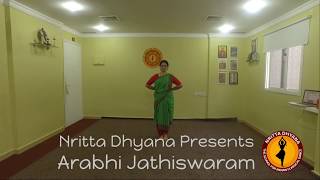 NRITTA DHYANA  ARABHI JATHISWARAM [upl. by Sherar929]