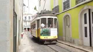 Beautiful Old Trams in Lisbon Portugal [upl. by Aihsoek]