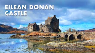 Epic EILEAN DONAN CASTLE Scottish Highlands walking tour  Scotland  4K [upl. by Sokul741]