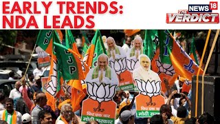 Election Results 2024 News  NDA Takes Lead Over INDIA In Early Trends  Counting Day N18ER [upl. by Aday580]