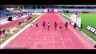 100M Man Final 63rd National Open Athletics Championship2024— [upl. by Hallie]