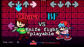 FNF VS Chara Knife Fight [upl. by Filberte]