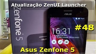 Asus Zenfone 5  Atualização do ZenUI Launcher  Português [upl. by Anthia329]