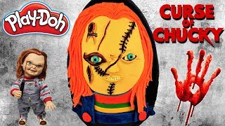 Huevo Sorpresa Gigante de Chucky de Halloween de Plastilina Play doh en Español Cult of Chucky [upl. by Jehiel]