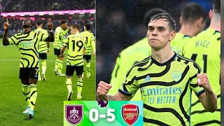 Burnley vs Arsenal 05 EPL highlights 2024  Saka goal  Odegaard goal  Trossard goal [upl. by Avi397]