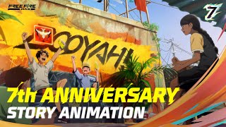 7th Anniversary Story Animation  Free Fire MAX [upl. by Haidabez100]