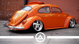 Custom 67 Turbo Volkswagen Beetle Rag Top Chopped and Dropped [upl. by Fenelia581]