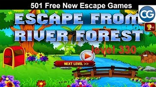 Walkthrough 501 Free New Escape Games level 330  Escape from river forest  Complete Game [upl. by Ennayk]