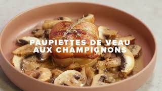 Recette Paupiettes de veau aux champignons [upl. by Pebrook]