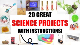 20 Great Science Project Ideas with instructions [upl. by Audres]